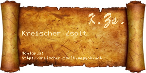 Kreischer Zsolt névjegykártya